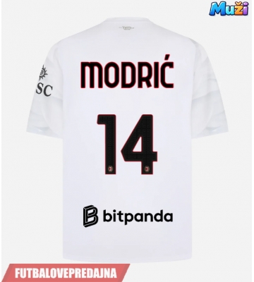 Lacne Muži Futbalové dres AC Milan Luka Modric #14 2026-27 Krátky Rukáv - Preč